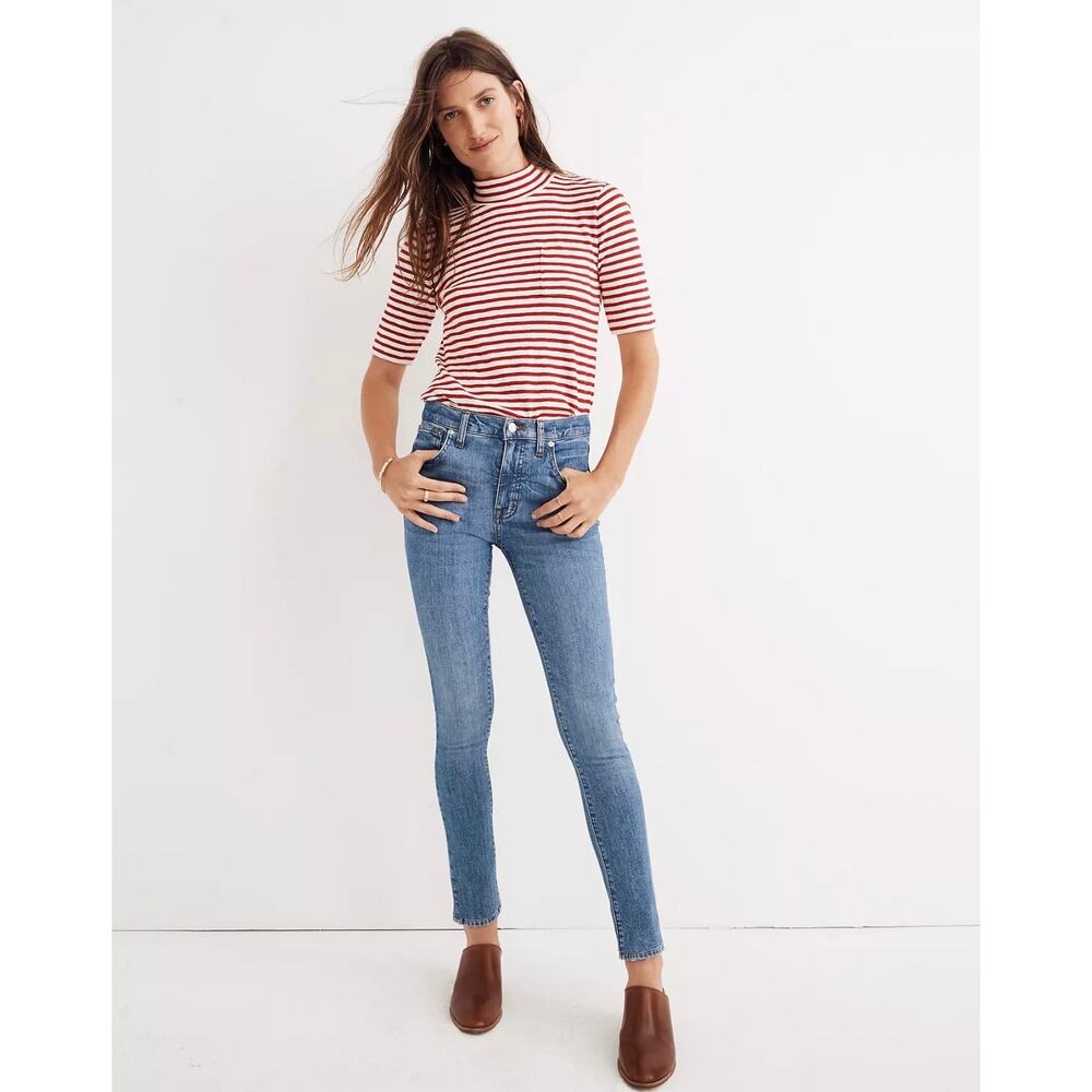New Madewell 9" Mid-Rise Skinny Jeans in Comfort Stretch: Eco Edition Size 28